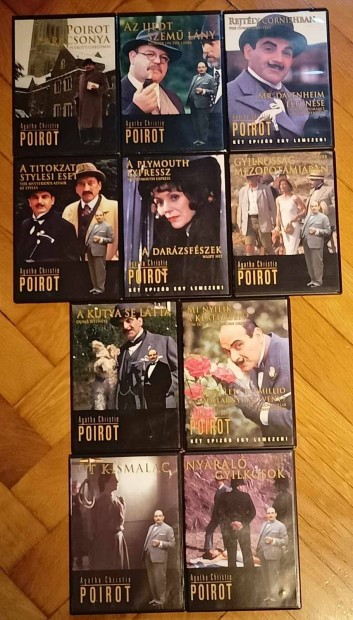 Poirot dvd filmek 10 db egyben 4999 ft