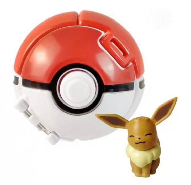 Poklabda Eevee figurval j Pokmon kszleten szmlval Pokemon