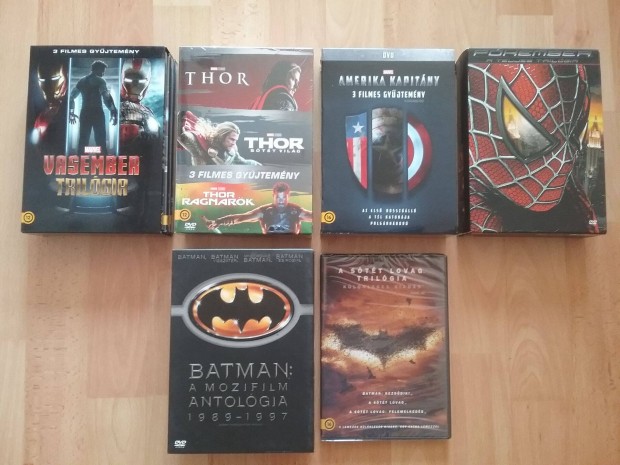 Pkember, Amerika Kapitny, Thor, Batman, Vasember, Stt Lovag