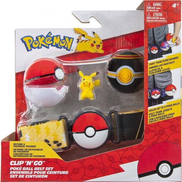 Pokemon Clip "N" Go Poke Ball vkszlet Pikachu