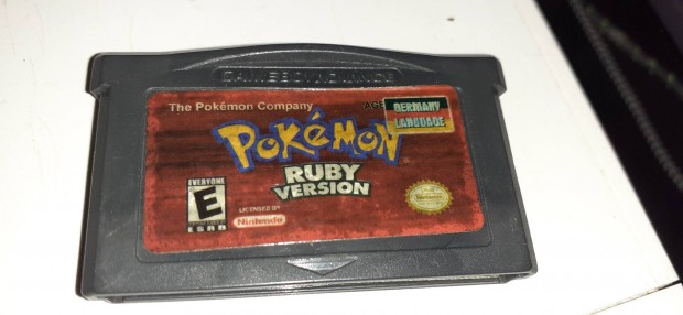 Pokmon Ruby version jtk Nintendo Game Boy Advance 