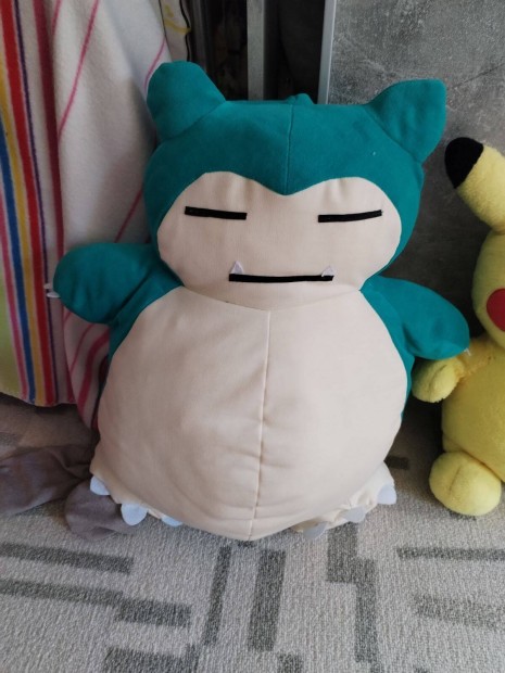 Pokemon Snorlax 50cm sajt varrs teht j