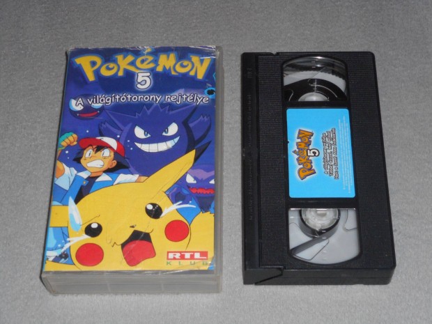 Pokemon / Pokmon 5. - A vilgttorony rejtlye Anime VHS kazetta