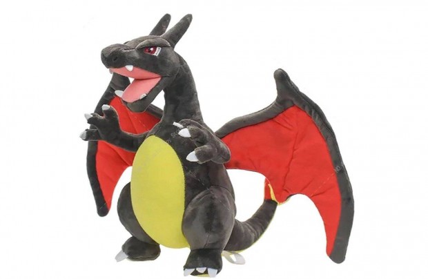 Pokemon fekete Shiny csillog Charizard plss 30 cm