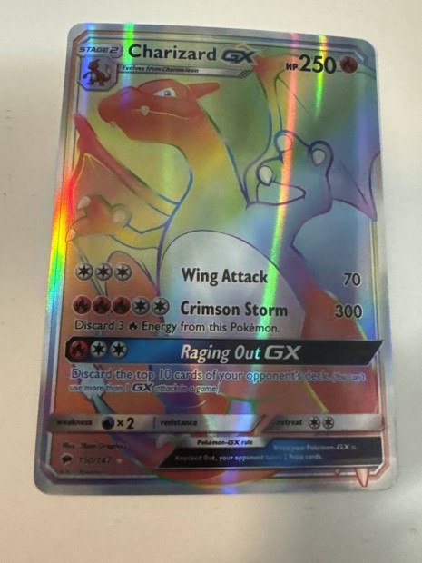 Pokemon krtya charizard gx rainbow