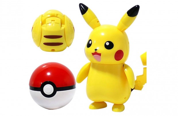 Pokemon labdba zrhat Pikachu figura 10 cm