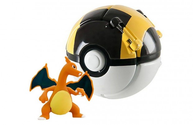Pokemon labdba zrhat mini Charizard figura