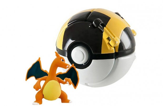 Pokemon labdba zrhat mini Charizard figura