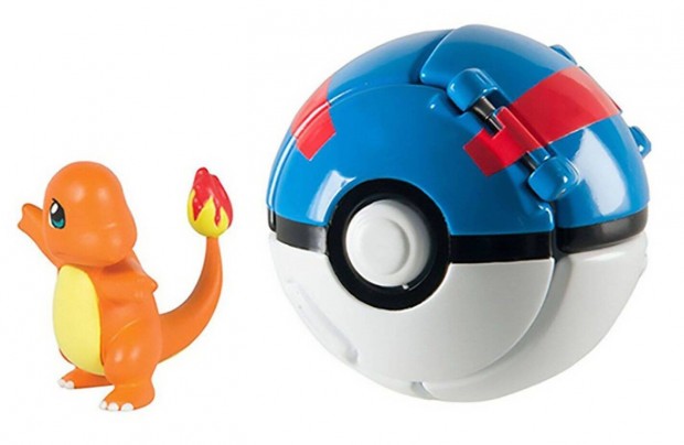 Pokemon labdba zrhat mini Charmander figura