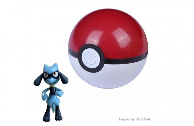 Pokemon labdba zrhat mini Lucario figura