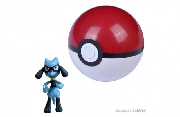 Pokemon labdba zrhat mini Lucario figura