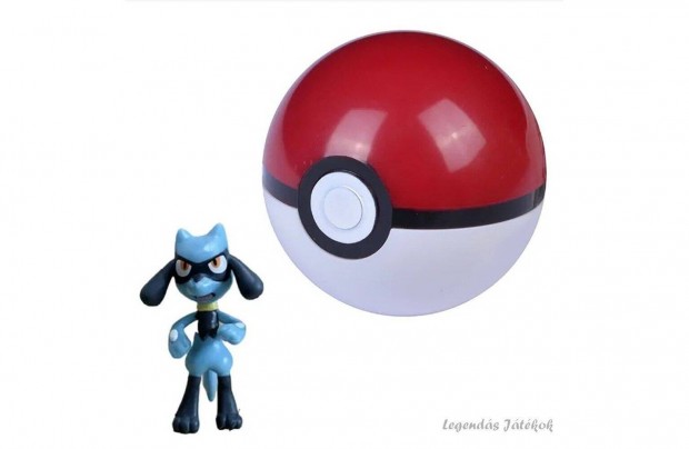 Pokemon labdba zrhat mini Lucario figura