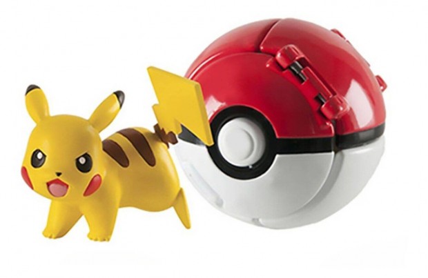 Pokemon labdba zrhat mini Pikachu figura