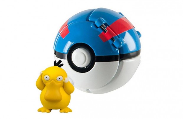 Pokemon labdba zrhat mini Psyduck figura