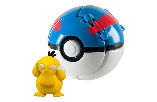 Pokemon labdba zrhat mini Psyduck figura