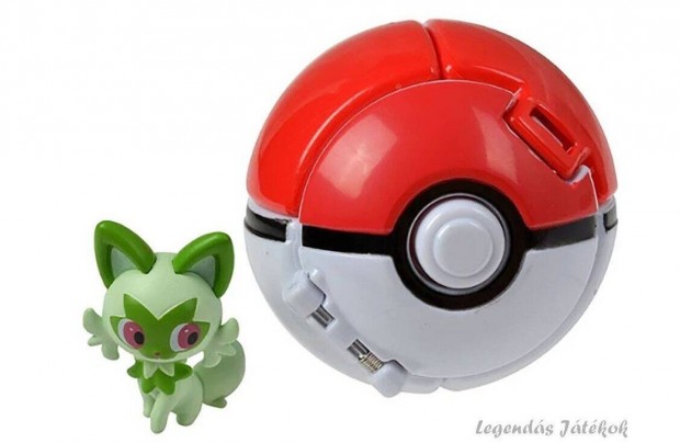 Pokemon labdba zrhat mini Sprigatito figura