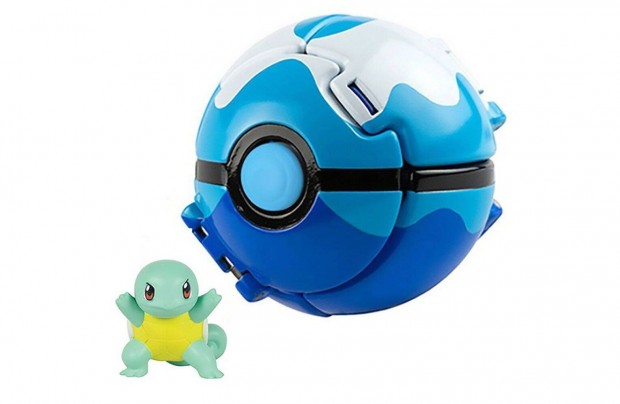 Pokemon labdba zrhat mini Squirtle figura