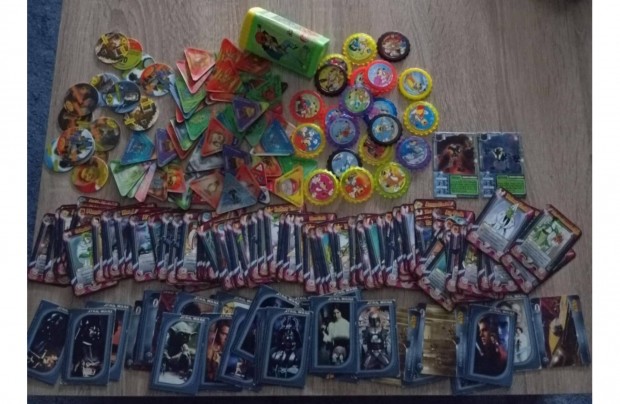 Pokémon trio,master crok, star wars chio kártya