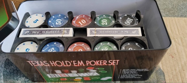 Póker szett nem volt használva zseton ingyen foxpost