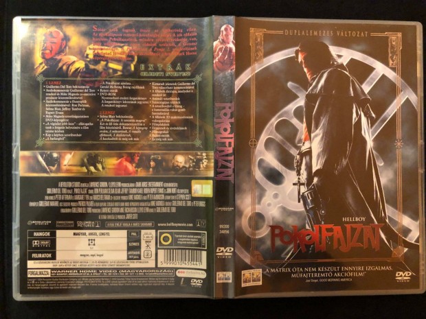 Pokolfajzat - Hellboy DVD karcmentes, duplalemezes, Guillermo Del Toro
