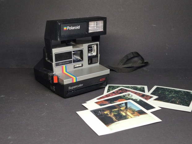 Polariod 635 instant fényképezőgép, működik! ajándék 2 db fotópapírral