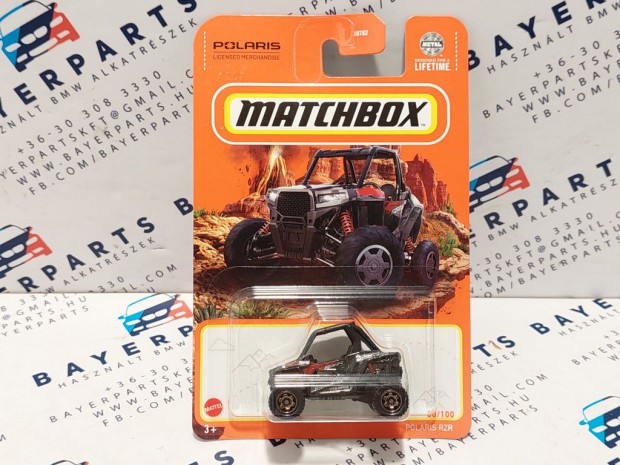 Polaris RZR - 2024 80/100 - hossz krtys -  Matchbox - 1:64