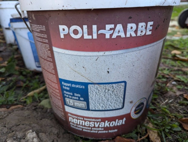 Poli-Farbe diszperzis homlokzati nemesvakolat 25 kg elvihet