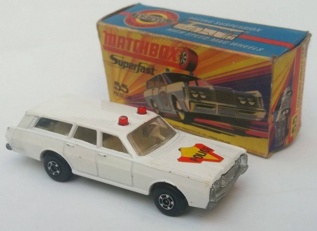 Police Car 55 - Lesney England Matchbox Superfast