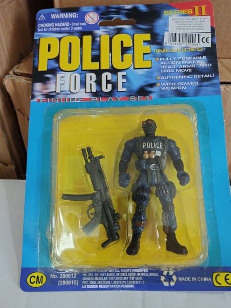 Police Force akci figura retr bontatlan