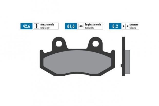 Polini Original h�ts� f�kbet�tek Suzuki Burgman 250 / 400 2001-2006