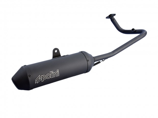 Polini Sport matt fekete kipufog Peugeot Kisbee 50 ie 4T Euro5 2021-h