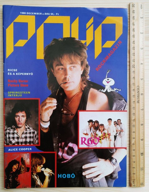 Polip magazin 1988/12 R-Go Hobo Springsteen Alice Cooper Rózsaszín Bom