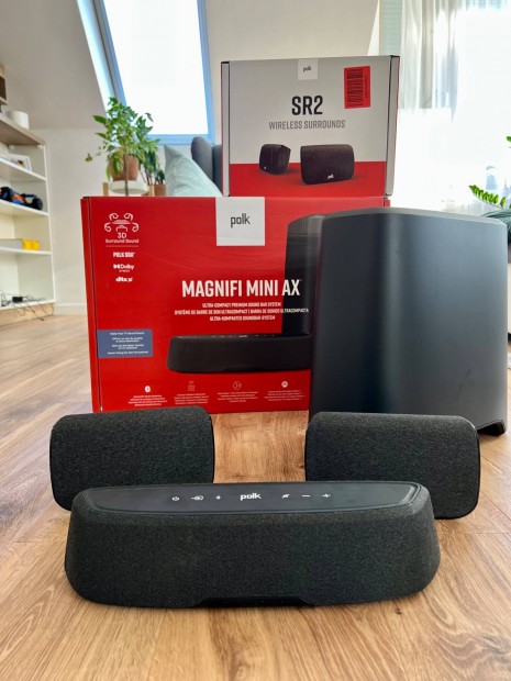 Polk Magnifi Mini AX + SR2