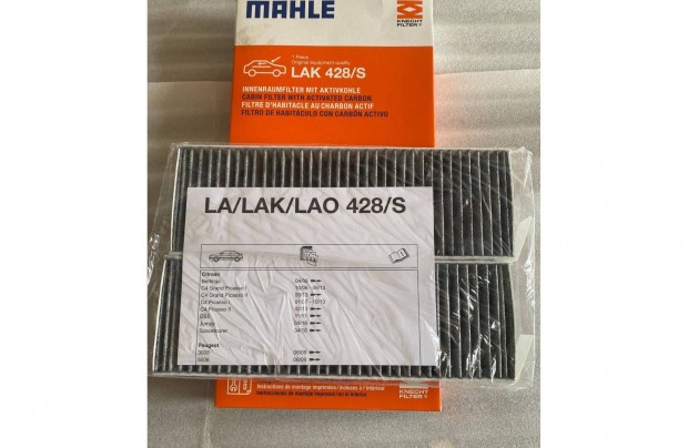 Pollenszűrő, aktivszén szűrő Mahle Lak428S