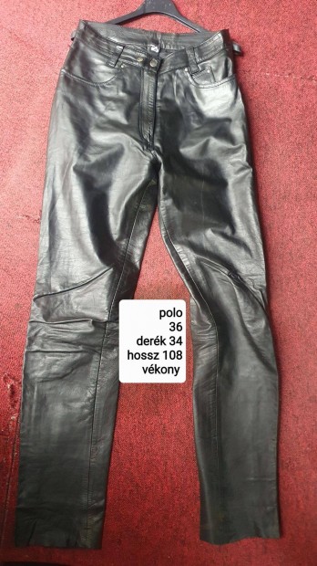 Polo női bőr nadrág