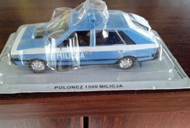 Polonez 1500 milicja "kultowe" DEA kisauto modell 1/43 Elad