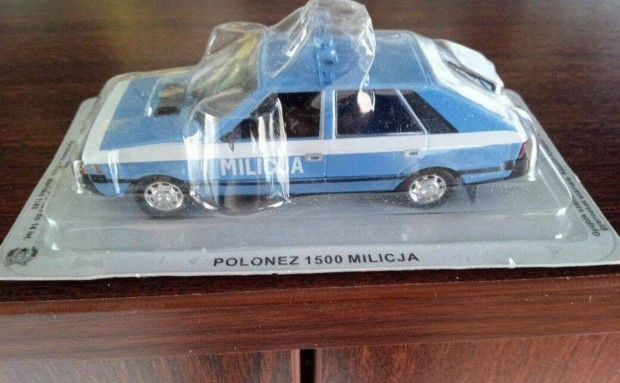 Polonez 1500 milicja "kultowe" DEA kisauto modell 1/43 Elad