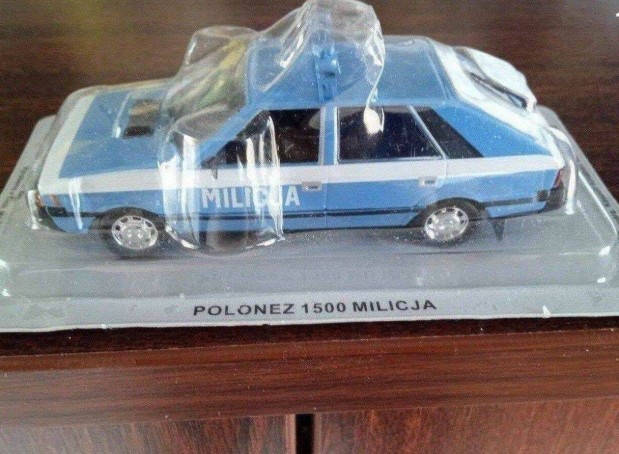 Polonez 1500 milicja "kultowe" DEA kisauto modell 1/43 Elad