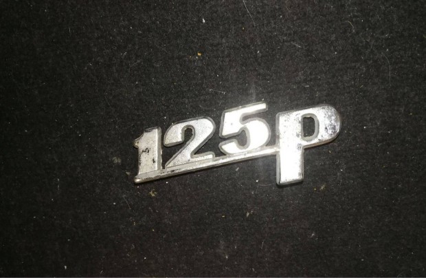 Polski Fiat 125p Nagy Polski hátsó krómozott króm embléma