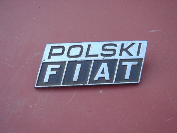 Polski Fiat 126 eredeti gyri s j homlokfal emblma