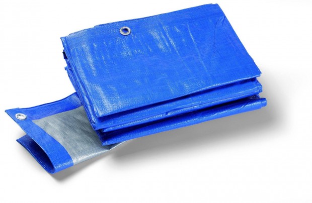 Ponyva 12mx10m 180g uv álló kék-szürke, ingyenes kiszállítással s