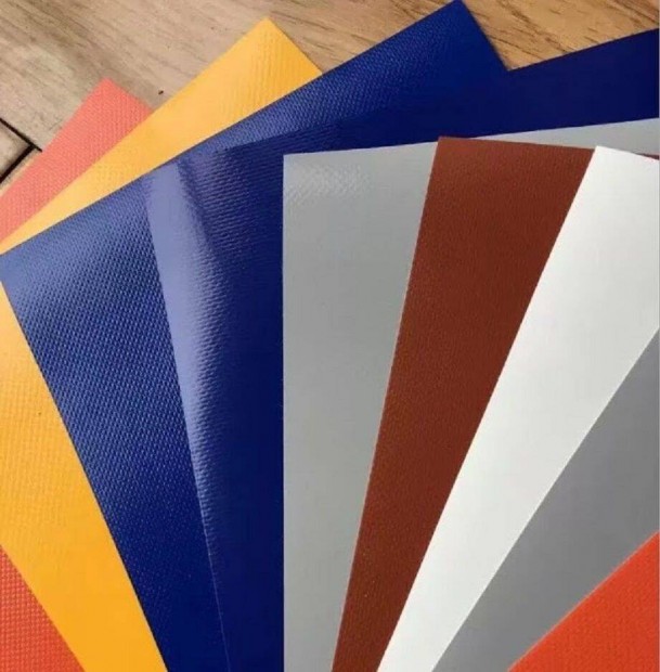 Ponyvaanyag, kék PVC ponyva szövet kültéri UV álló, ingyenes országos