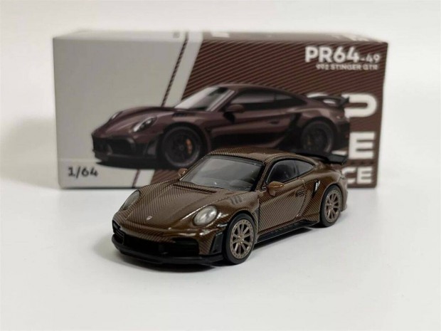 Pop Race Porsche Stinger 992 GTR Carbon Edition Brown