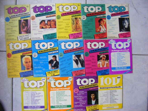 Pop jsg 1987 TOP,Kim Wilde,A-ha,Madonna stb harmadron!Eredetiek!