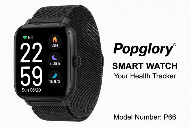 Popglory P66 Smart Watch okos óra