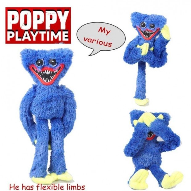 Poppy Playtime Horror Huggy Wuggy plss 38 cm j kszleten