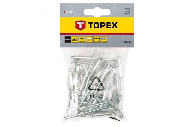 Popszegecs Topex 4.0x18 50 darab 43E405