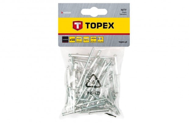 Popszegecs Topex 4.8x28 50 darab 43E509