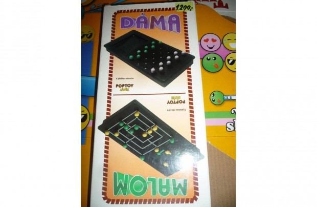 Poptoy Malom és Dáma úti társasjáték egyben
