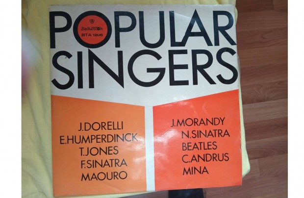 Popular Singers bakelit hanglemez elad